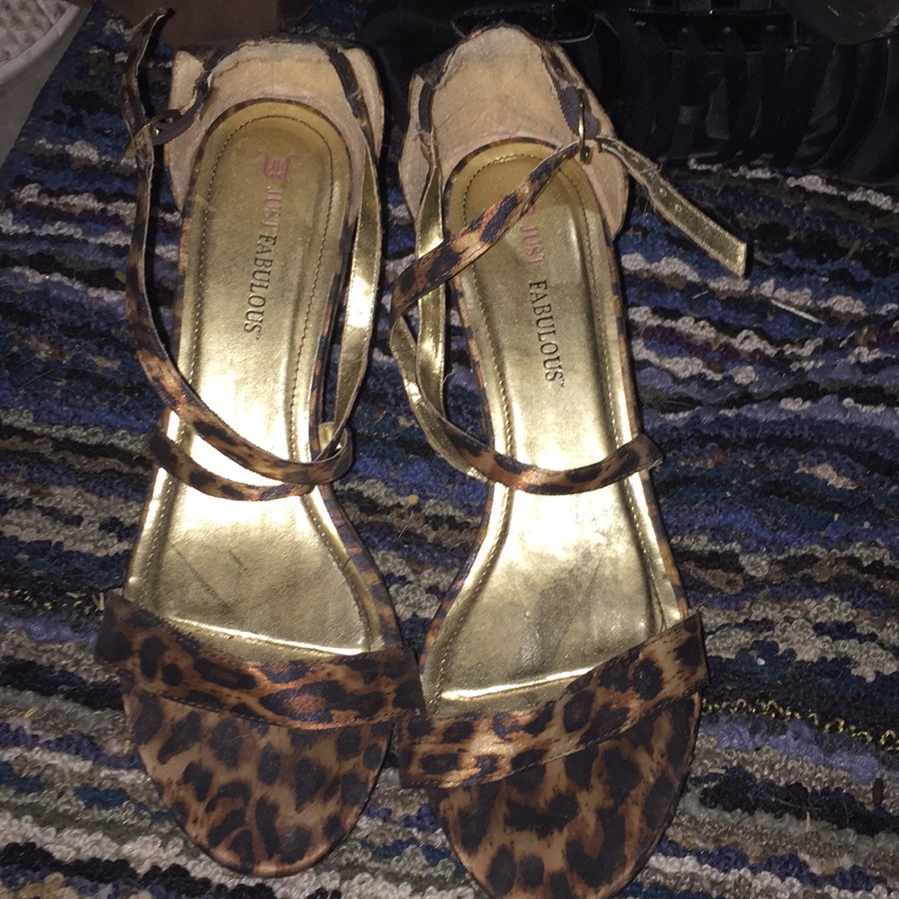 Cheetah Print Wedges